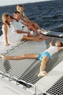 Family kids catamaran