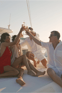 Group friends celebrating